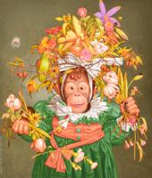 Donald Roller Wilson Monkey Painting - Sold for $35,840 on 03-04-2023 (Lot 79).jpg